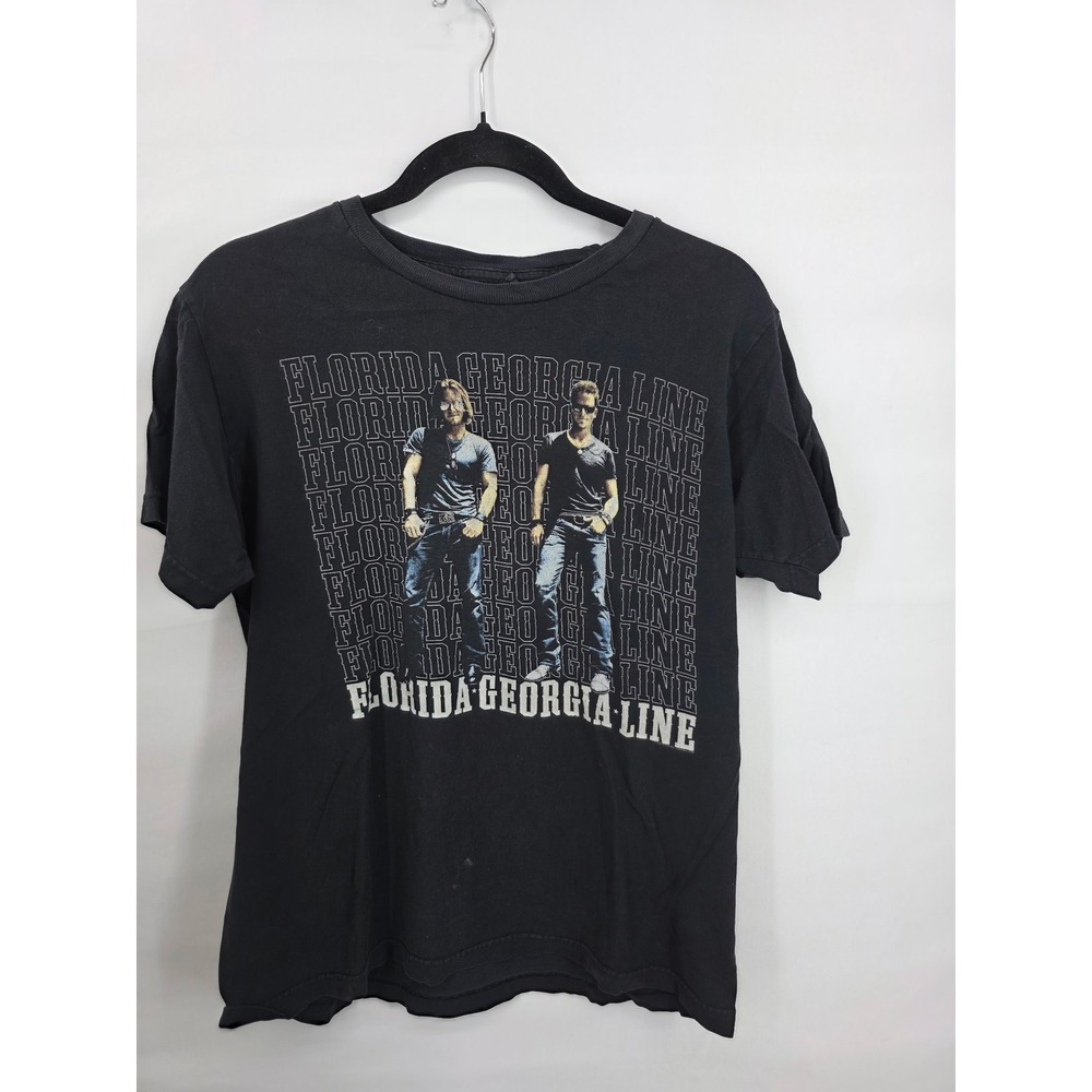 Florida Georgia Line 2013 Tour T-Shirt Mens Medium Black Country Music Tee